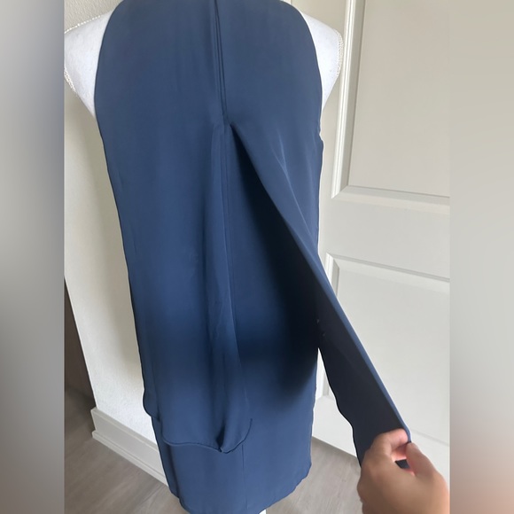 THEORY Womens Sleeveless Dress Lyall Solid Blue - Picture 7 of 9